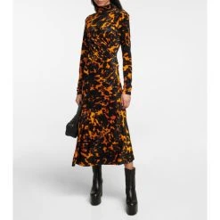 Dries Van Noten Leather Platform Ankle Boots