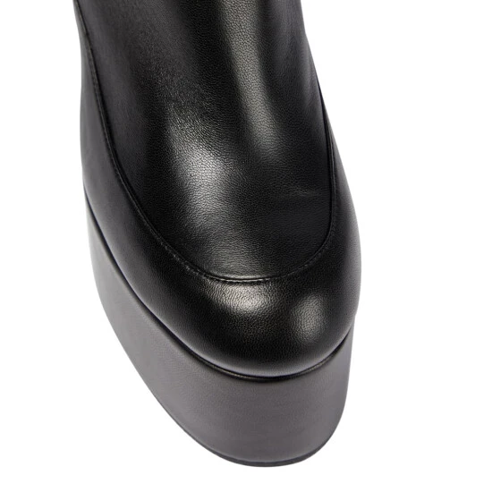 Dries Van Noten Leather Platform Ankle Boots 5 Dries Van Noten Leather Platform Ankle Boots - Image 5