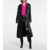 Dries Van Noten Faux Leather Trench Coat