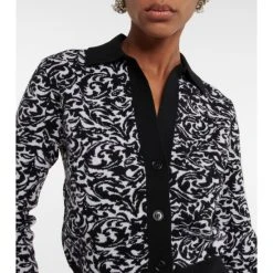 Dries Van Noten Intarsia Wool-blend Cardigan -Dries Van Noten Shop unnamed file 185