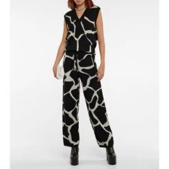 Dries Van Noten Intarsia Wool Pants