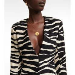 Dries Van Noten Zebra-print Midi Dress -Dries Van Noten Shop unnamed file 204