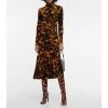 Dries Van Noten Printed Leather Knee-high Boots