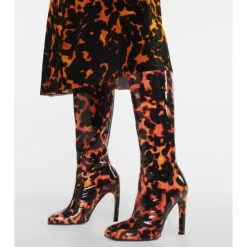 Dries Van Noten Printed Leather Knee-high Boots -Dries Van Noten Shop unnamed file 218