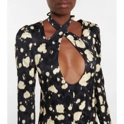 Dries Van Noten Cutout Satin Jacquard Midi Dress -Dries Van Noten Shop unnamed file 240