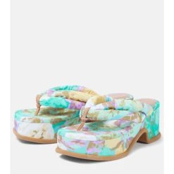 Dries Van Noten Floral-printed Platform Thong Sandals -Dries Van Noten Shop unnamed file 25