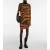 Dries Van Noten Zebra-print Wool Sweater Dress