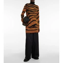Dries Van Noten Zebra-print Wool Sweater Dress -Dries Van Noten Shop unnamed file 264