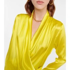 Dries Van Noten Silk-blend Satin Blouse -Dries Van Noten Shop unnamed file 292