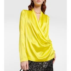 Dries Van Noten Silk-blend Satin Blouse -Dries Van Noten Shop unnamed file 293
