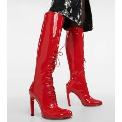 Dries Van Noten Lace-up Patent Leather Knee-high Boots -Dries Van Noten Shop unnamed file 315