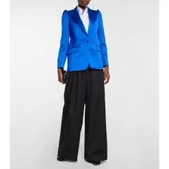 Dries Van Noten Satin Single-breasted Blazer