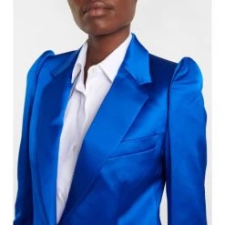 Dries Van Noten Satin Single-breasted Blazer -Dries Van Noten Shop unnamed file 345