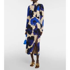 Dries Van Noten Metallic Leather Mules