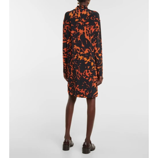 Dries Van Noten Printed Turtleneck Midi Dress 2 Dries Van Noten Printed Turtleneck Midi Dress - Image 2