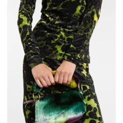 Dries Van Noten Printed Stretch-velvet Top -Dries Van Noten Shop unnamed file 451