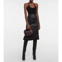 Dries Van Noten Wool-blend Knit Bodysuit