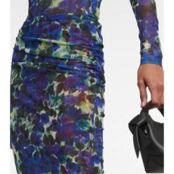 Dries Van Noten Floral Layered Mesh Midi Skirt -Dries Van Noten Shop unnamed file 54