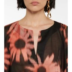 Dries Van Noten Floral Cotton Voile Kaftan -Dries Van Noten Shop unnamed file 547