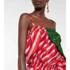 Dries Van Noten Patchwork Silk Ikat Midi Dress -Dries Van Noten Shop unnamed file 551