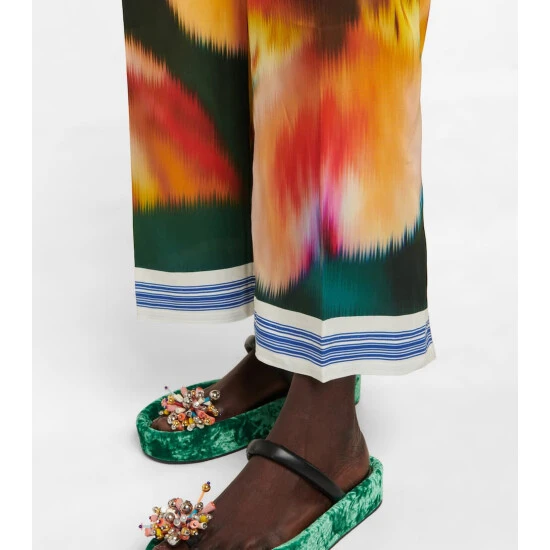 Dries Van Noten Floral Wide-leg Pants 4 Dries Van Noten Floral Wide-leg Pants - Image 4