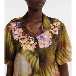 Dries Van Noten Embroidered Printed Silk Shirt -Dries Van Noten Shop unnamed file 591