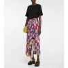 Dries Van Noten Printed Wrap Midi Skirt