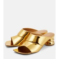 Dries Van Noten Metallic Leather Mules -Dries Van Noten Shop unnamed file 7
