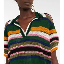 Dries Van Noten Striped Knit Polo Top -Dries Van Noten Shop unnamed file 705