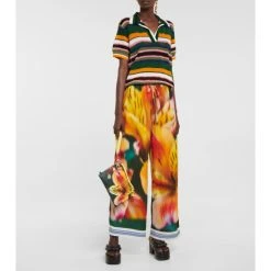 Dries Van Noten Striped Knit Polo Top -Dries Van Noten Shop unnamed file 706