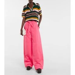 Dries Van Noten High-rise Cotton Cargo Pants