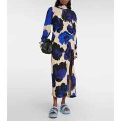 Dries Van Noten Padded Leather Platform Sandals