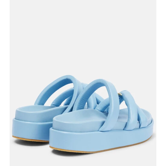Dries Van Noten Padded Leather Platform Sandals 2 Dries Van Noten Padded Leather Platform Sandals - Image 2