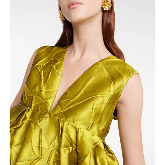 Dries Van Noten Peplum Cloqué Top 3 Dries Van Noten Peplum Cloqué Top - Image 3