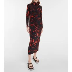 Dries Van Noten Printed Turtleneck Top