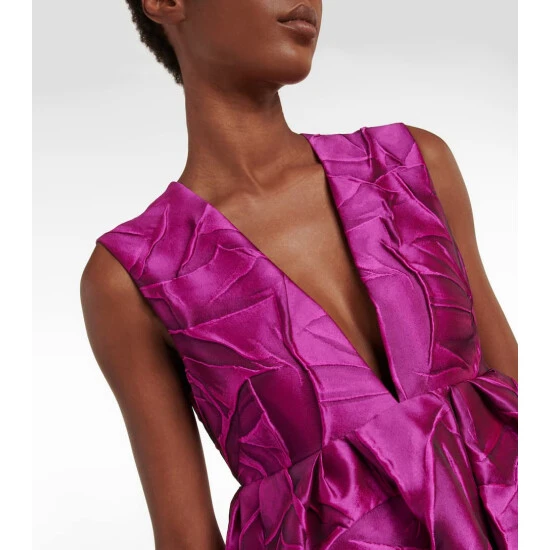 Dries Van Noten Cloqué Midi Dress 3 Dries Van Noten Cloqué Midi Dress - Image 3