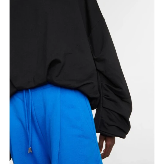 Dries Van Noten Ruched Cotton Jersey Sweatshirt 4 Dries Van Noten Ruched Cotton Jersey Sweatshirt - Image 4