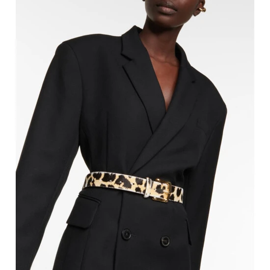 Dries Van Noten Calf Hair And Leather Belt 1 Dries Van Noten Calf Hair And Leather Belt