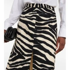 Dries Van Noten Zebra-printed Midi Skirt -Dries Van Noten Shop unnamed file 751