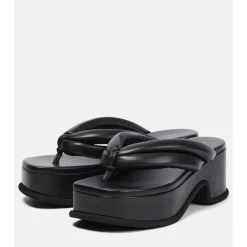 Dries Van Noten Leather Platform Thong Sandals -Dries Van Noten Shop unnamed file 79