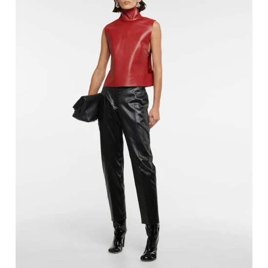 Dries Van Noten Leather Top 1 Dries Van Noten Leather Top