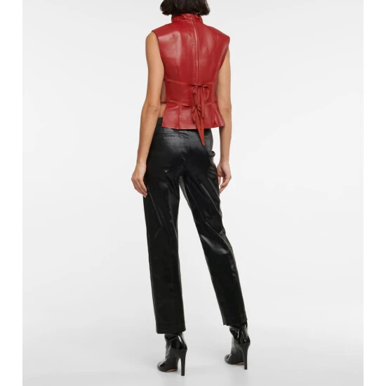 Dries Van Noten Leather Top 2 Dries Van Noten Leather Top - Image 2