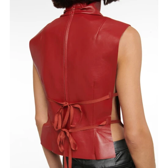 Dries Van Noten Leather Top 4 Dries Van Noten Leather Top - Image 4