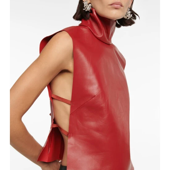 Dries Van Noten Leather Top 5 Dries Van Noten Leather Top - Image 5