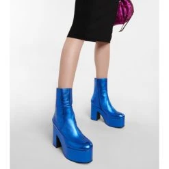 Dries Van Noten Metallic Leather Platform Boots -Dries Van Noten Shop unnamed file 837