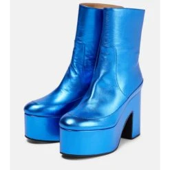 Dries Van Noten Metallic Leather Platform Boots -Dries Van Noten Shop unnamed file 838