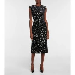 Dries Van Noten Dalian Bis Leopard-print Devoré Midi Dress